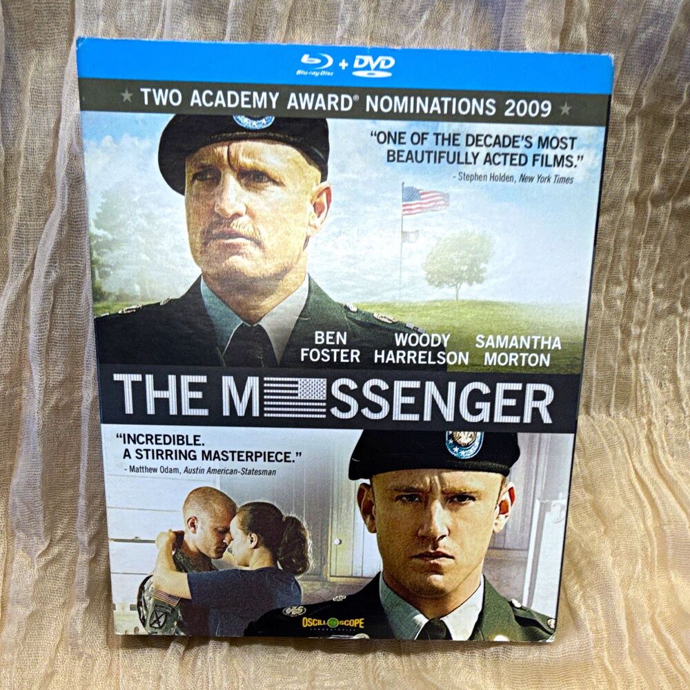 The Messenger Blu-ray + DVD 2-Disc Special Ed Slipcover Foster Harrelson 2009